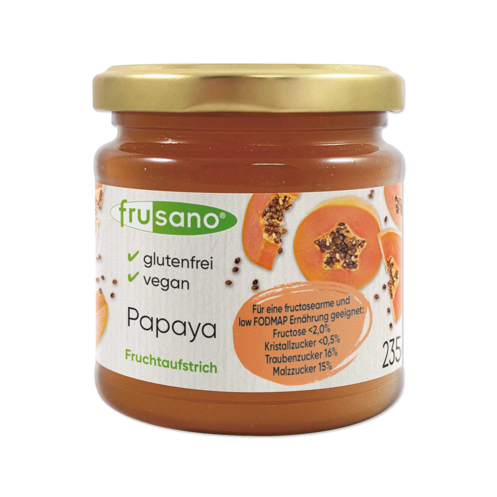 Frusano Papaya Fruchtaufstrich 235g