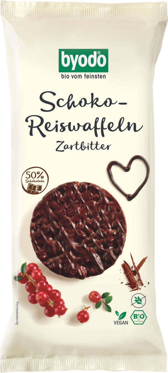 Byodo Bio Schoko-Reiswaffeln Zartbitter 65g