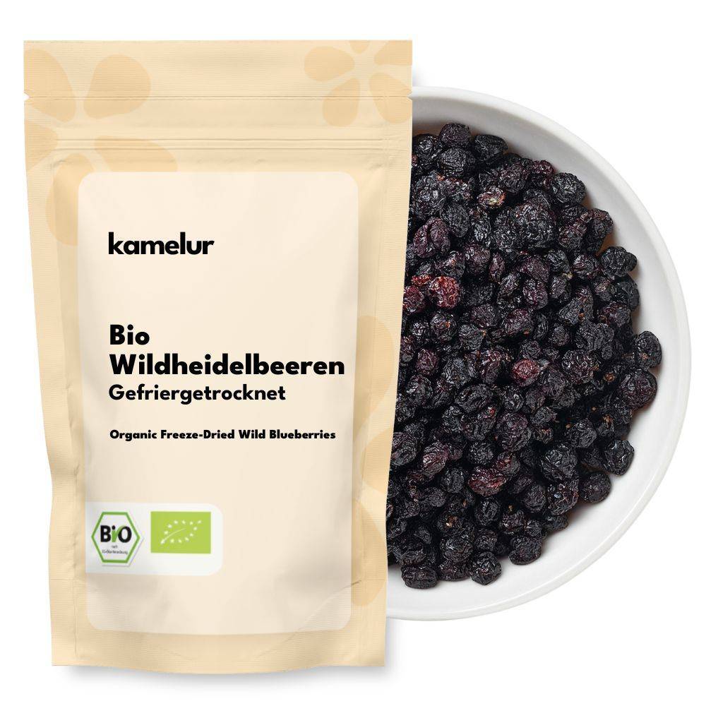 Myrtilles sauvages bio, lyophilisées 500g