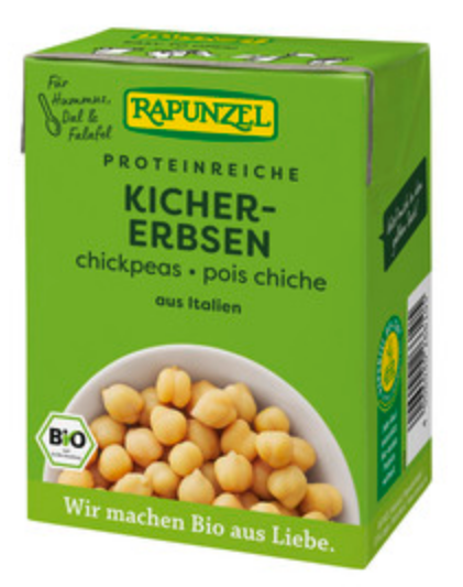 Rapunzel Bio Kichererbsen im Tetra Pak 380g