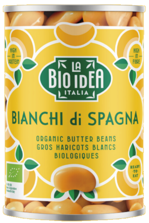 Haricots géants bio en boîte, 400g