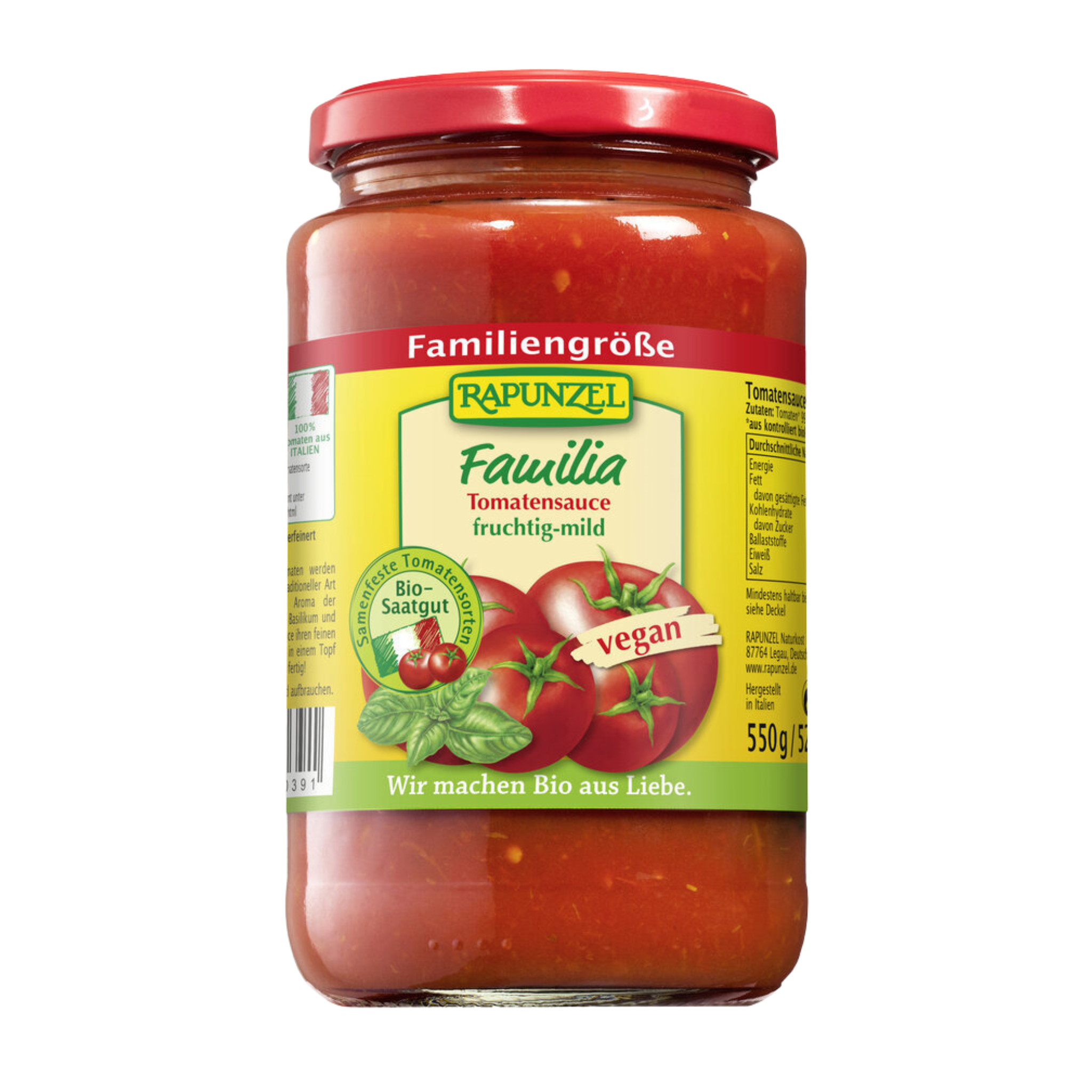 Sauce tomate Familia, 6x525ml