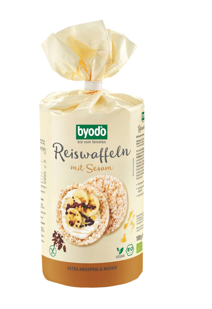 Byodo Bio Reiswaffeln mit Sesam 100g