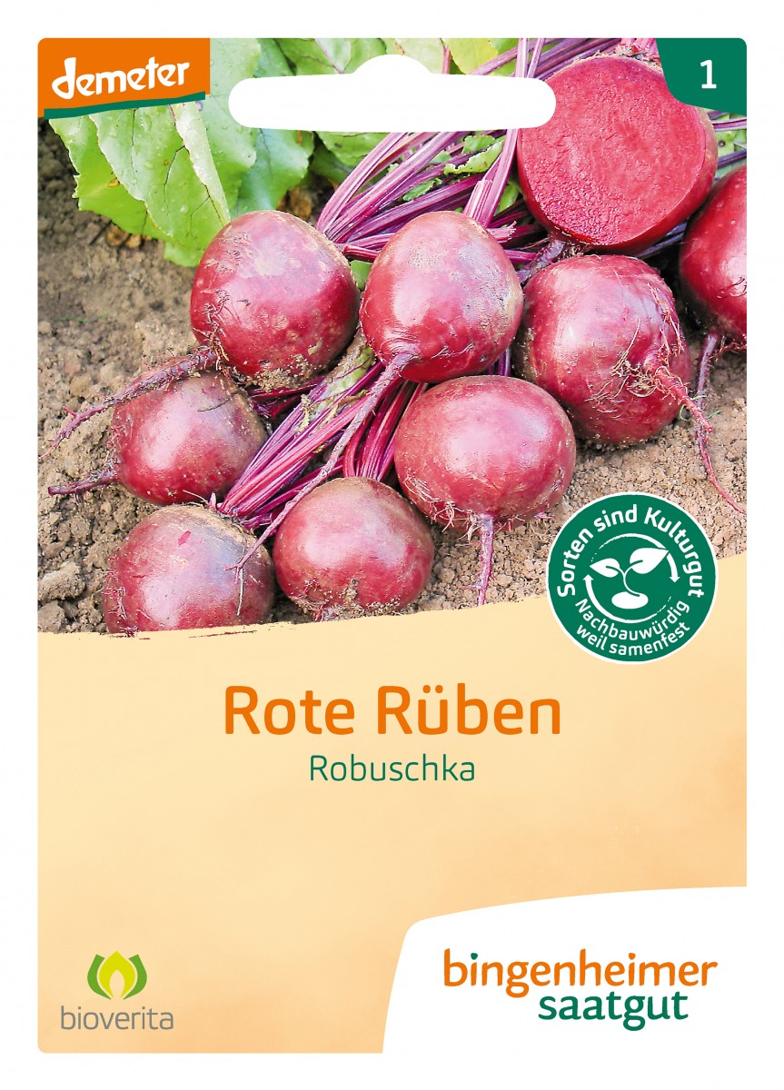 Bingenheimer Saatgut Rote Bete Robuschka