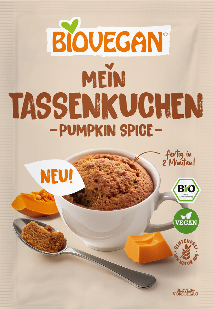 BIOVEGAN Tassenkuchen Pumpkin 55g
