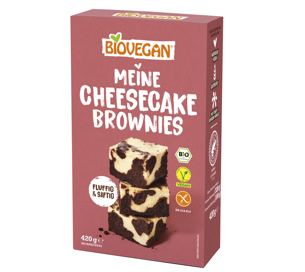 BIOVEGAN Meine Cheesecake Brownies 420g