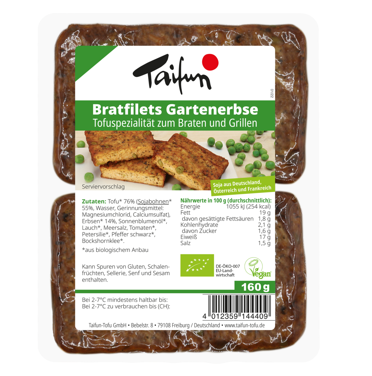 Taifun Bratfilet Gartenerbse 160g