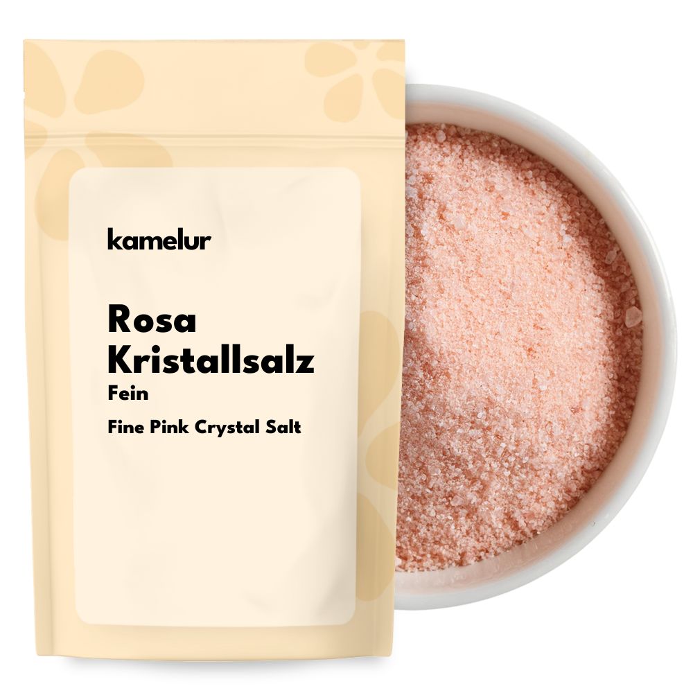 Sel cristallin rose du Pakistan fin