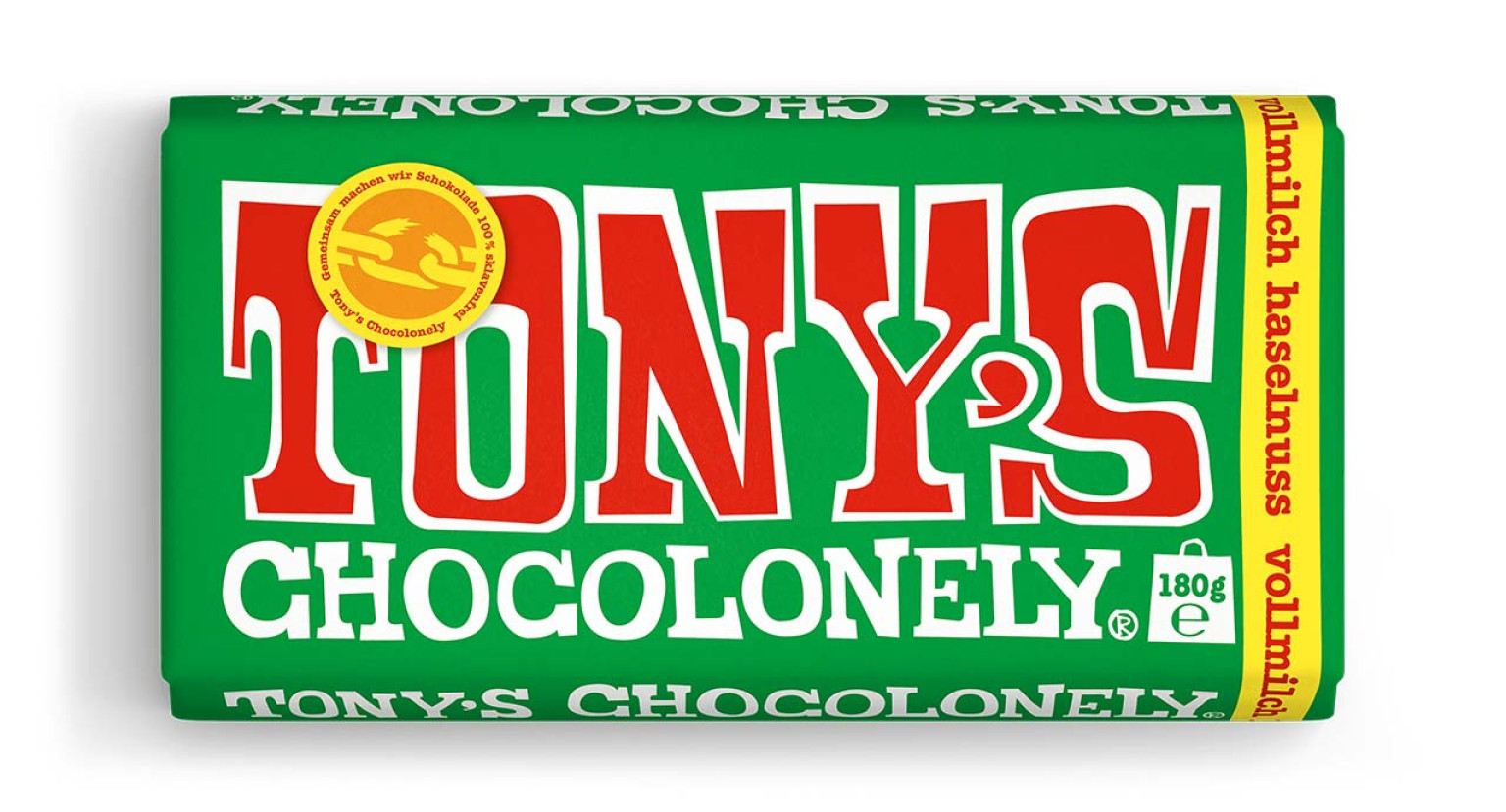 Vollmilchschokolade 32% Haselnuss, 180g