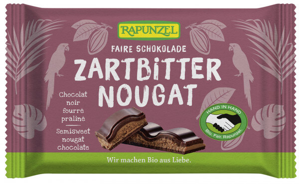 Chocolat noir nougat, 100g