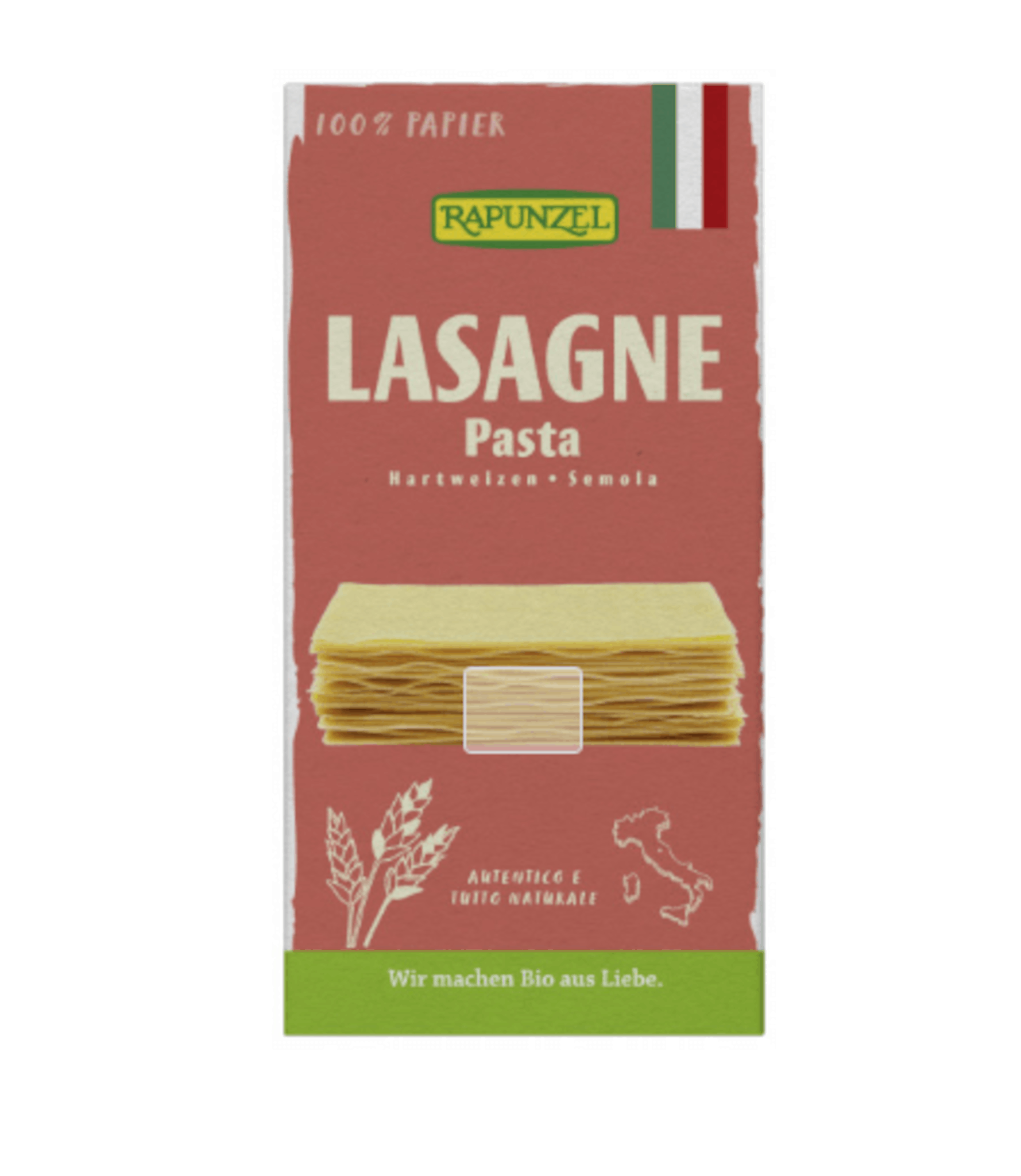 Feuilles de lasagnes bio à la semoule 6x250g