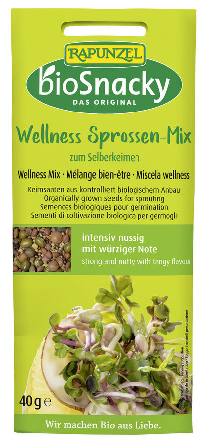 Mélange de pousses Wellness bioSnacky, 40g