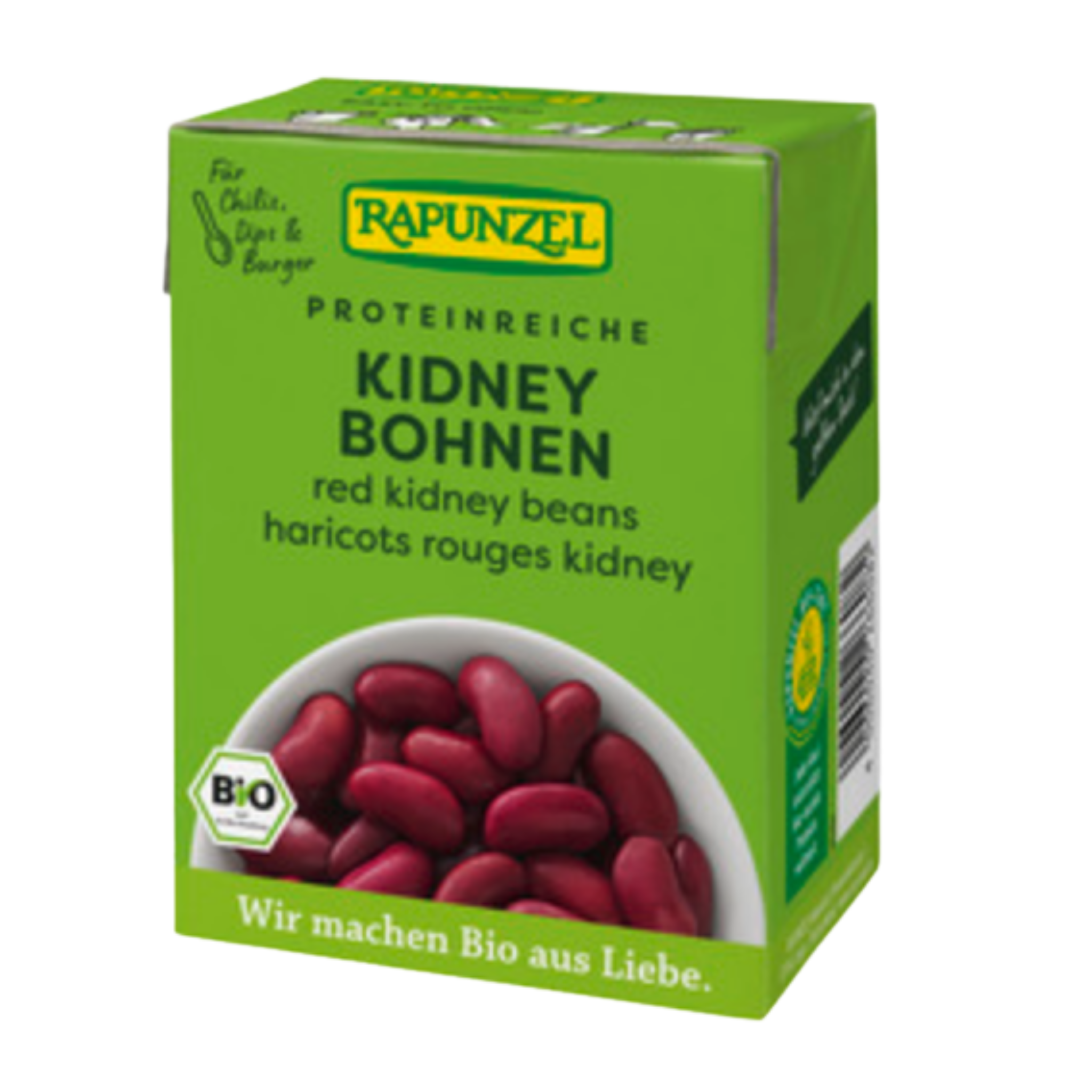 Haricots rouges bio Rapunzel en Tetra Pak 380 g