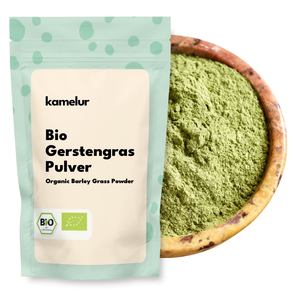 Poudre d'herbe d'orge bio