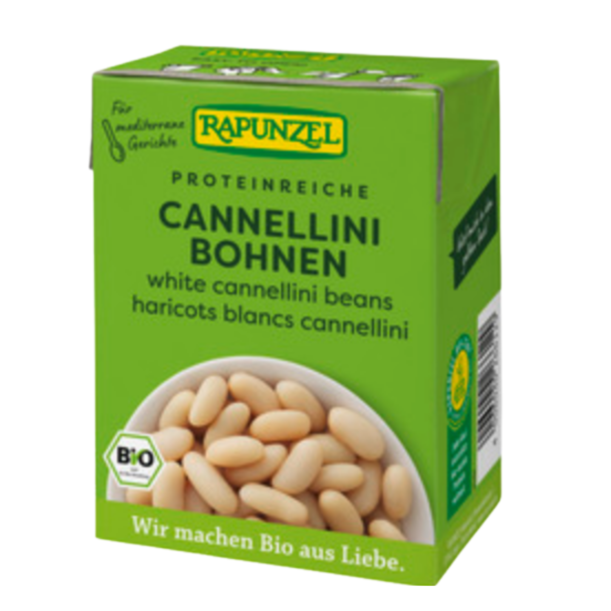 Haricots blancs cannellini bio Rapunzel en Tetra Pak 380 g