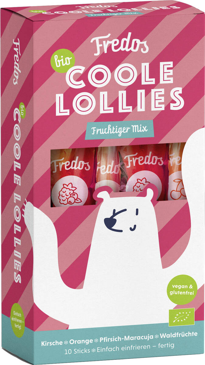 Mélange fruité de glaces à l'eau bio, 1 carton