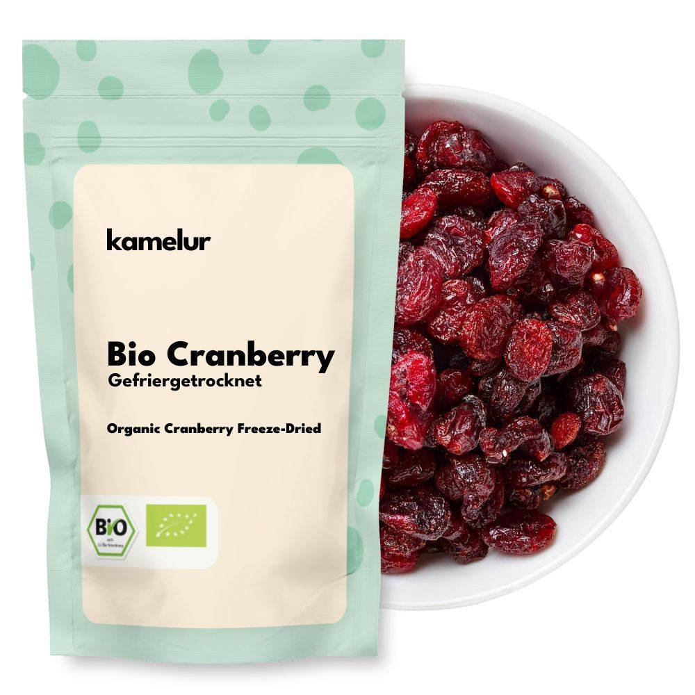 Canneberge bio, lyophilisée, fruit entier 250g