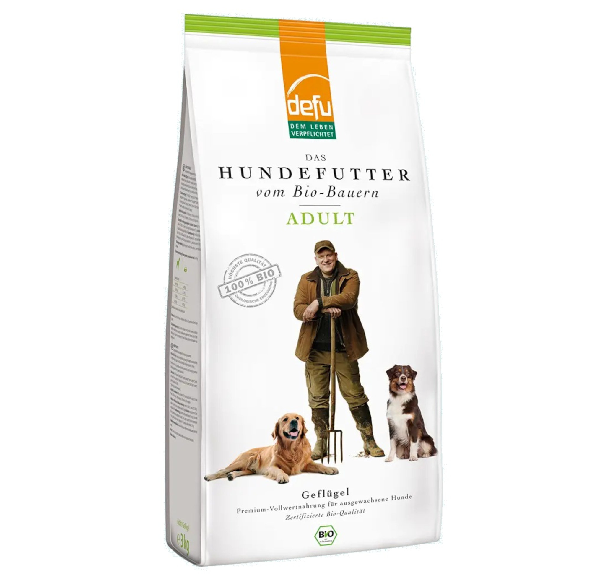 Defu Cibo Secco Bio per Cani Adulti Pollame