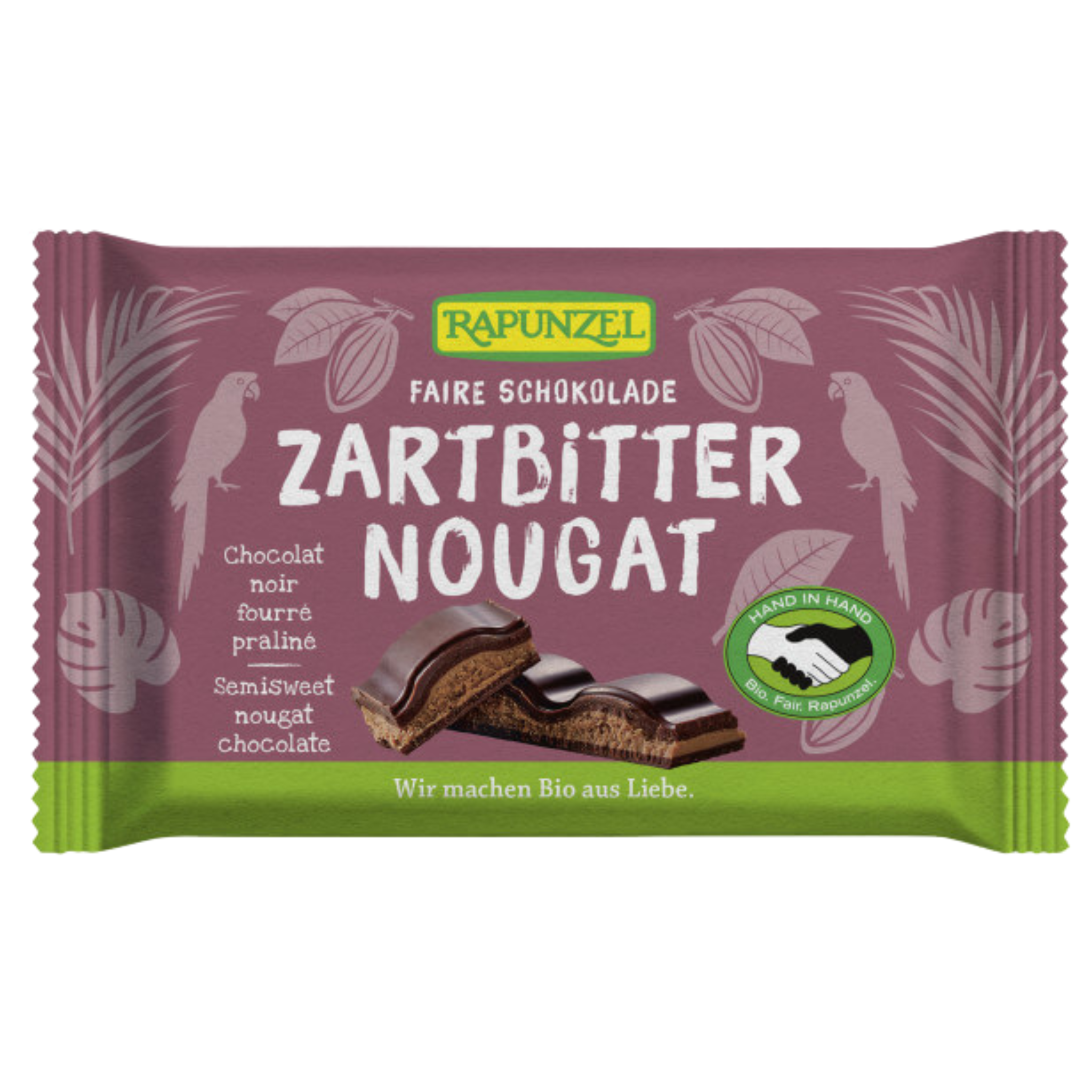 Nougat au chocolat noir, 100 g