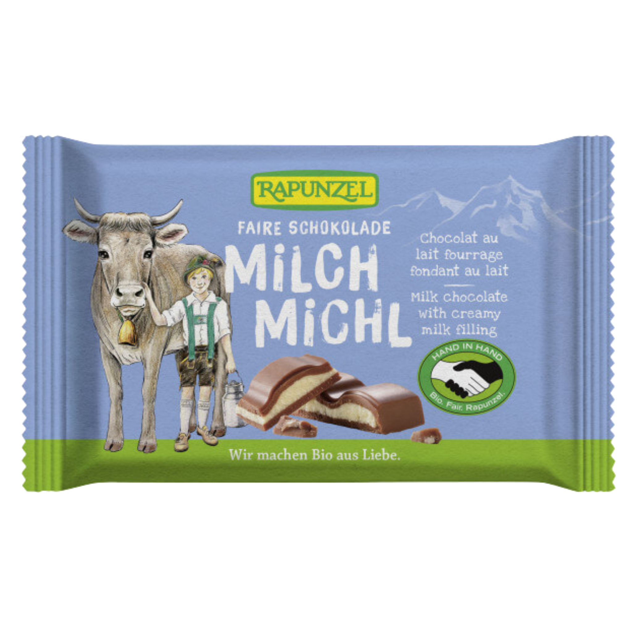 Chocolat au lait Michl fourré au lait, 100 g