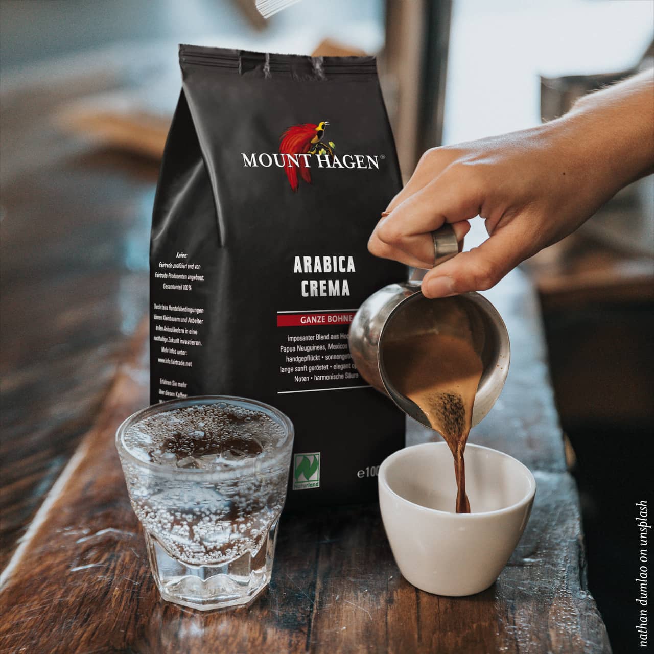 Café torréfié bio Crema Arabica grain entier