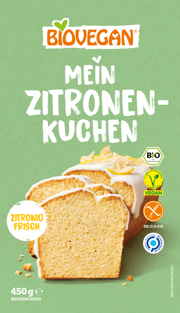 BIOVEGAN Mein Zitronenkuchen 450g