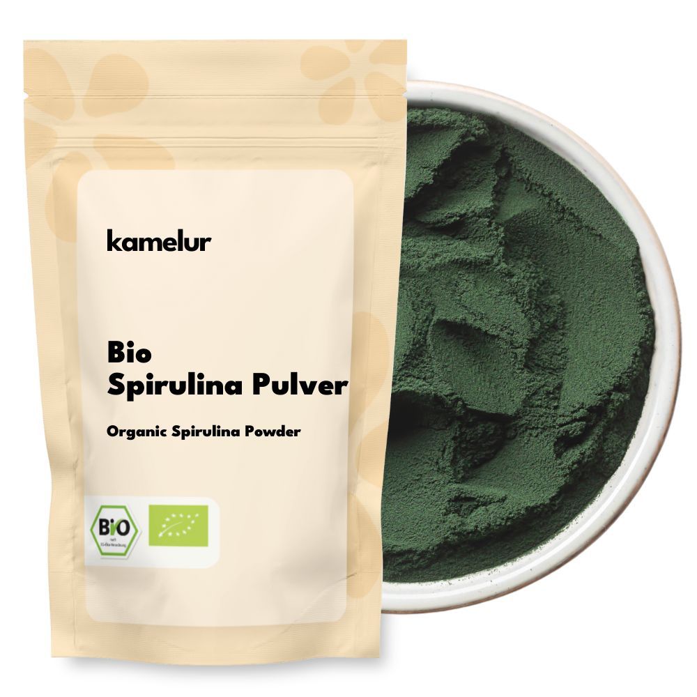 Poudre de spiruline bio, verte