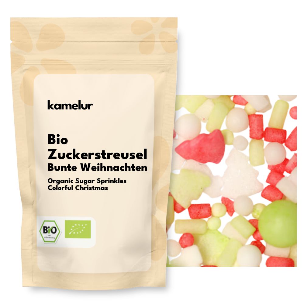 Bio vermicelles en sucre, Noël coloré