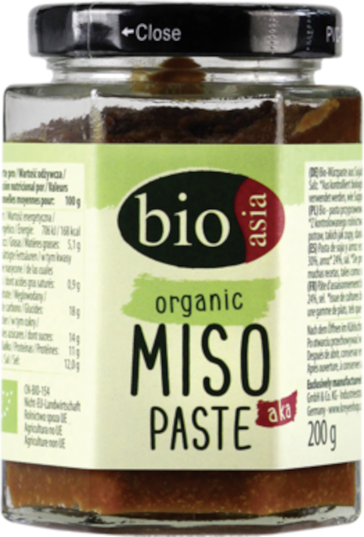 Pâte de soupe miso biologique BIOASIA, 200 g