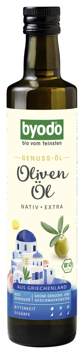 Byodo Bio Olivenöl nativ extra mild aus Griechenland 0,5l 