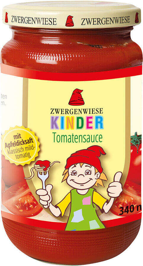 Sauce tomate pour enfants à la douceur de pomme, 340ml