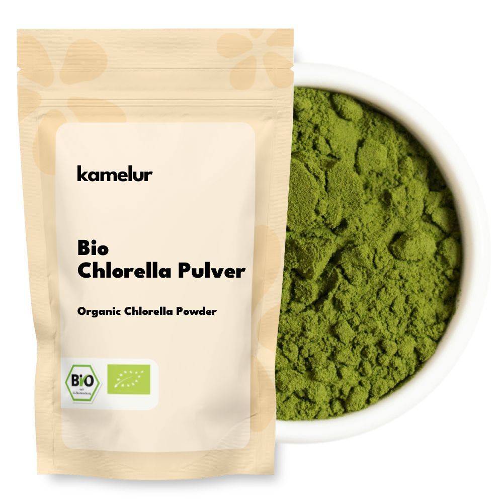 Poudre de chlorella bio, verte
