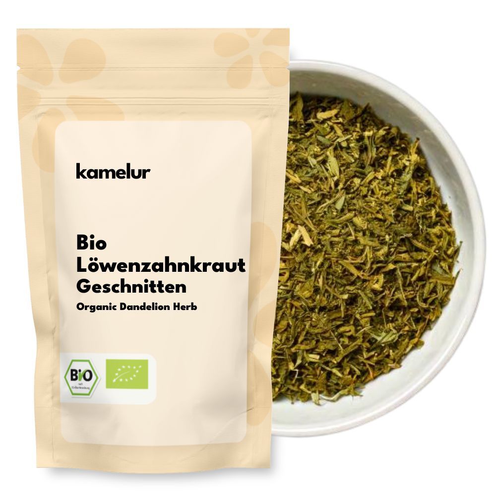 Feuilles de pissenlit bio, coupées