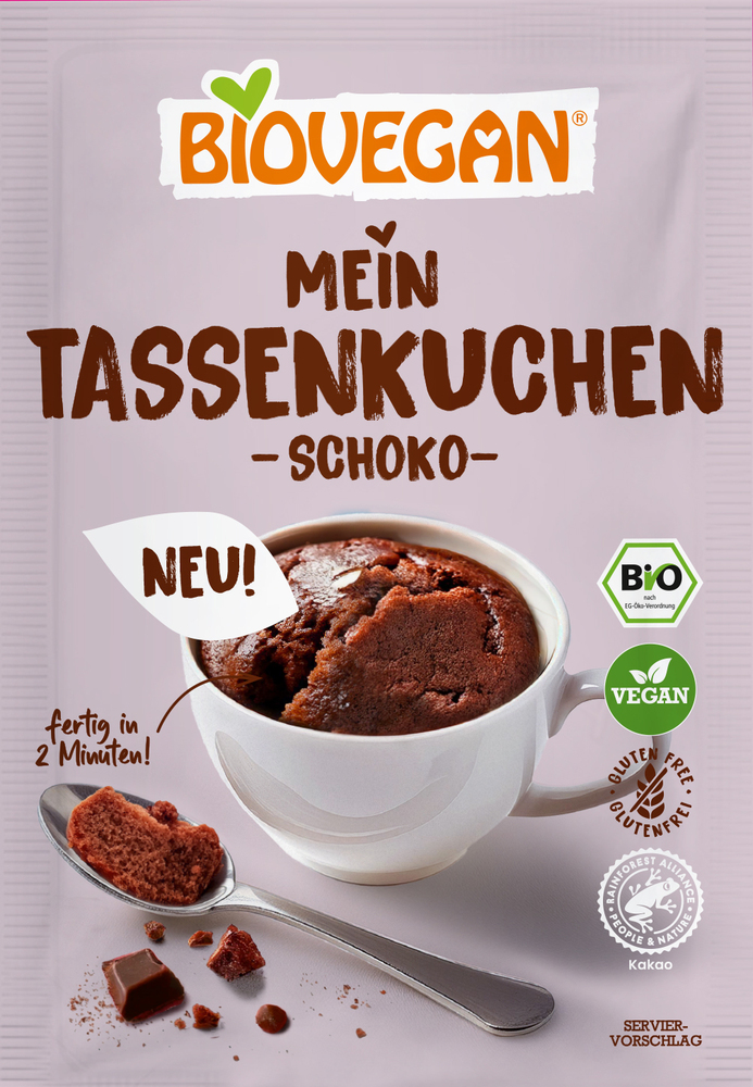 BIOVEGAN Mein Tassenkuchen Schoko 55g