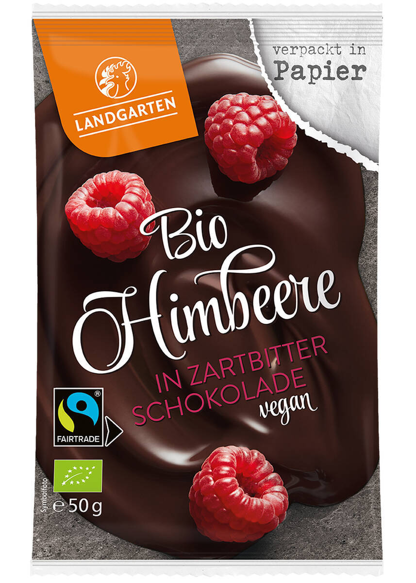 Framboises au chocolat noir, 1 sachet