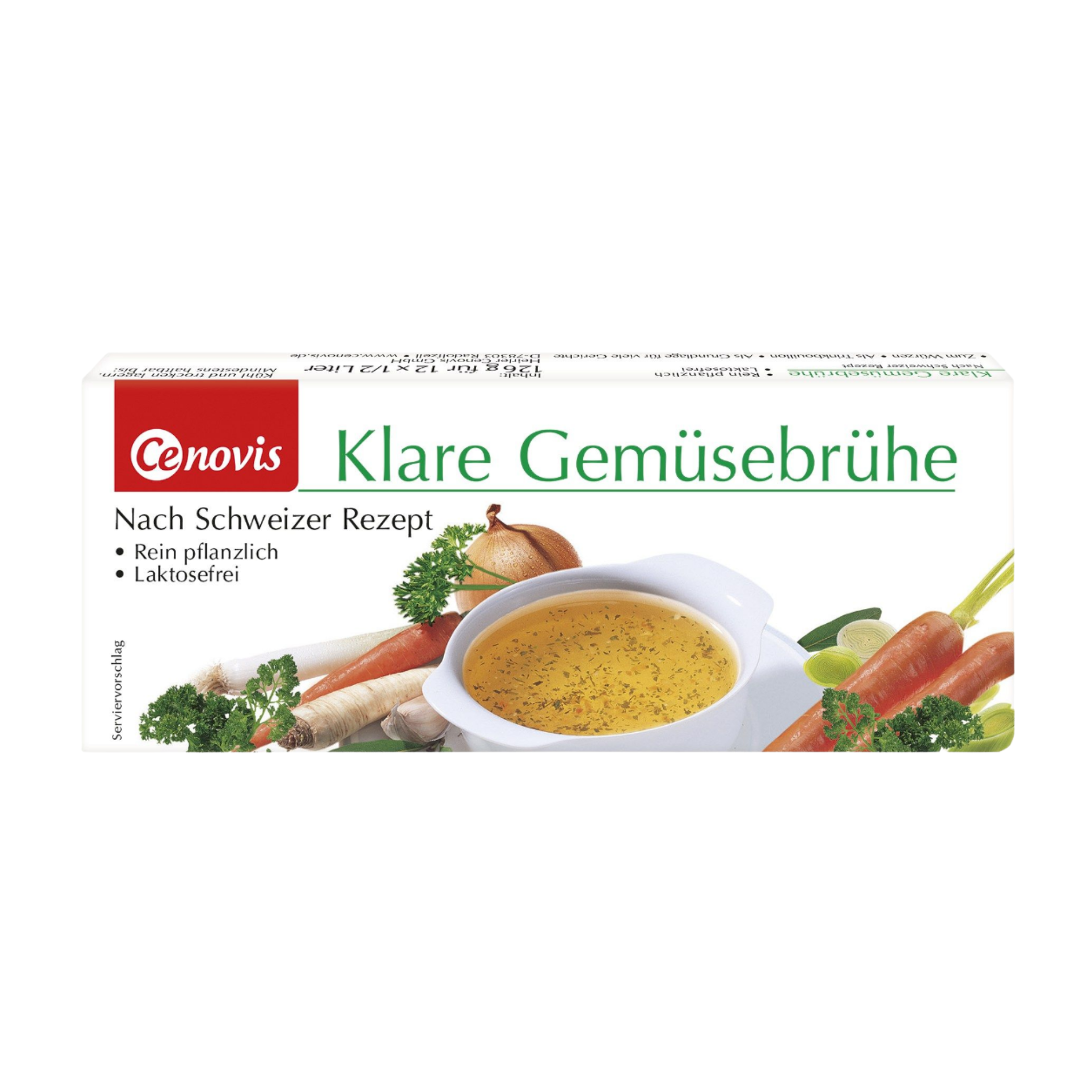 Bouillon de légumes clair Cenovis 4x126g