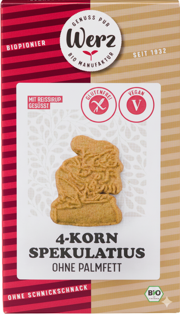 Werz 4-Korn-Spekulatius glutenfrei 125g