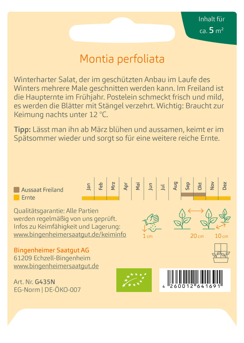 Bingenheimer Saatgut Winterpostelein
