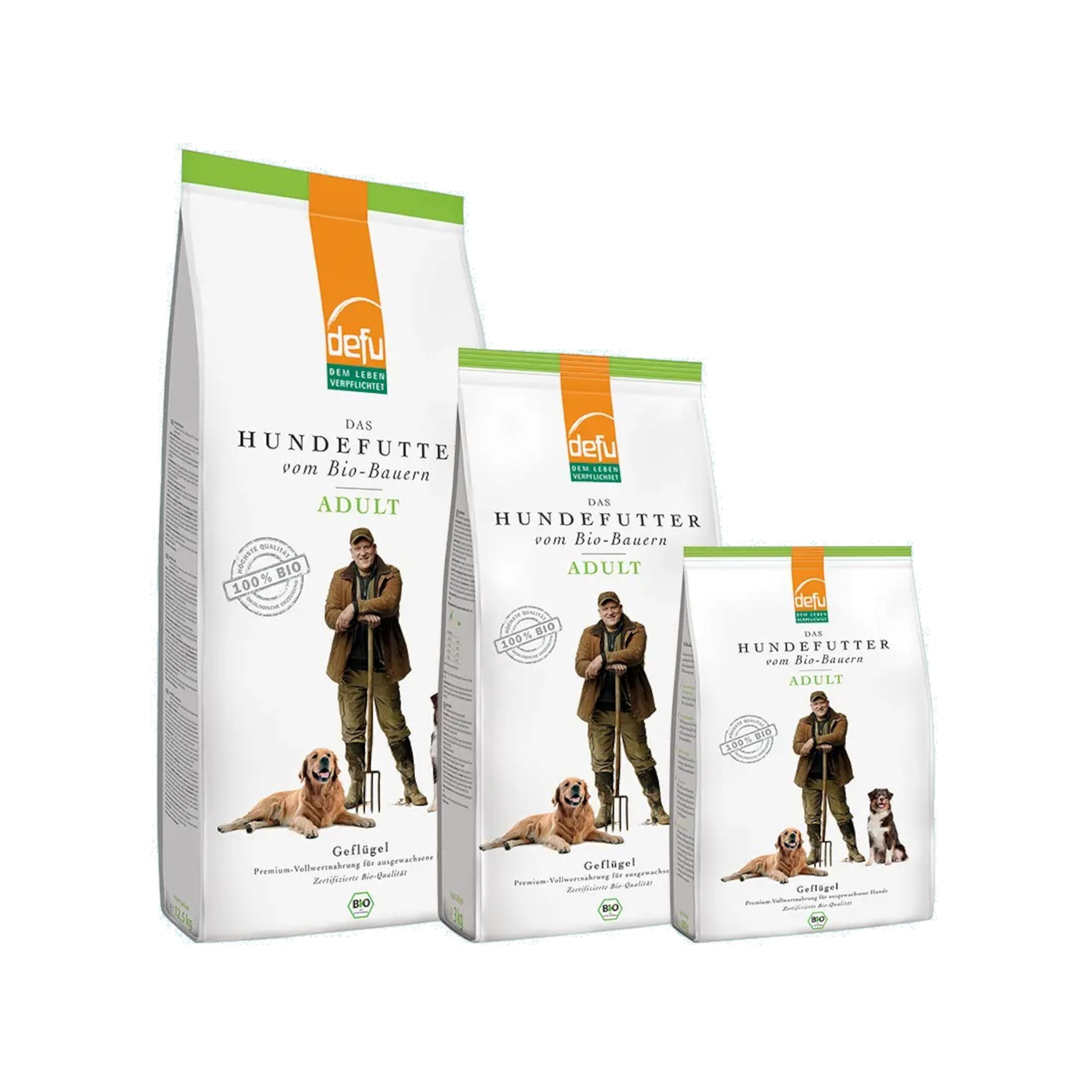 Defu Cibo Secco Bio per Cani Adulti Pollame