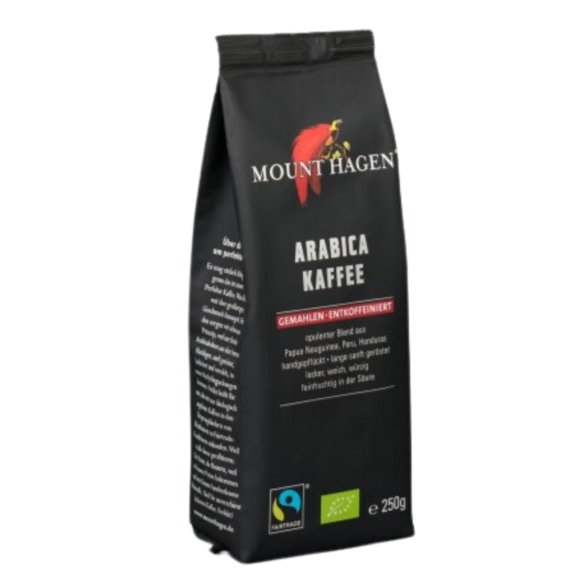 Café torréfié bio, décaféiné, moulu, 250 g
