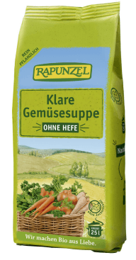 Bio Klare Suppe, ohne Hefe