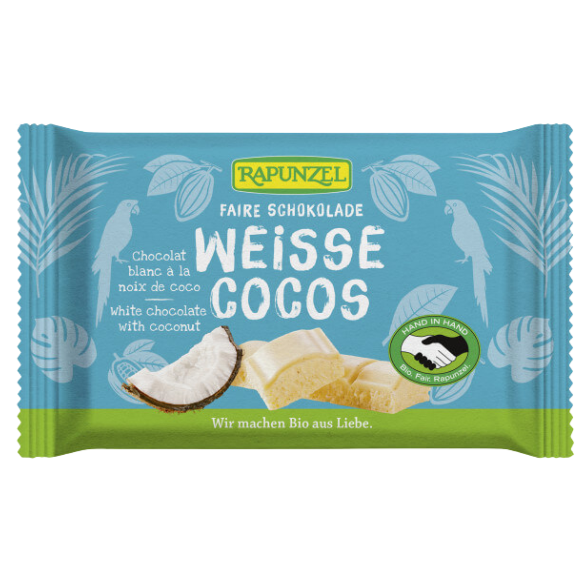 Chocolat blanc à la noix de coco, 12 x 100 g