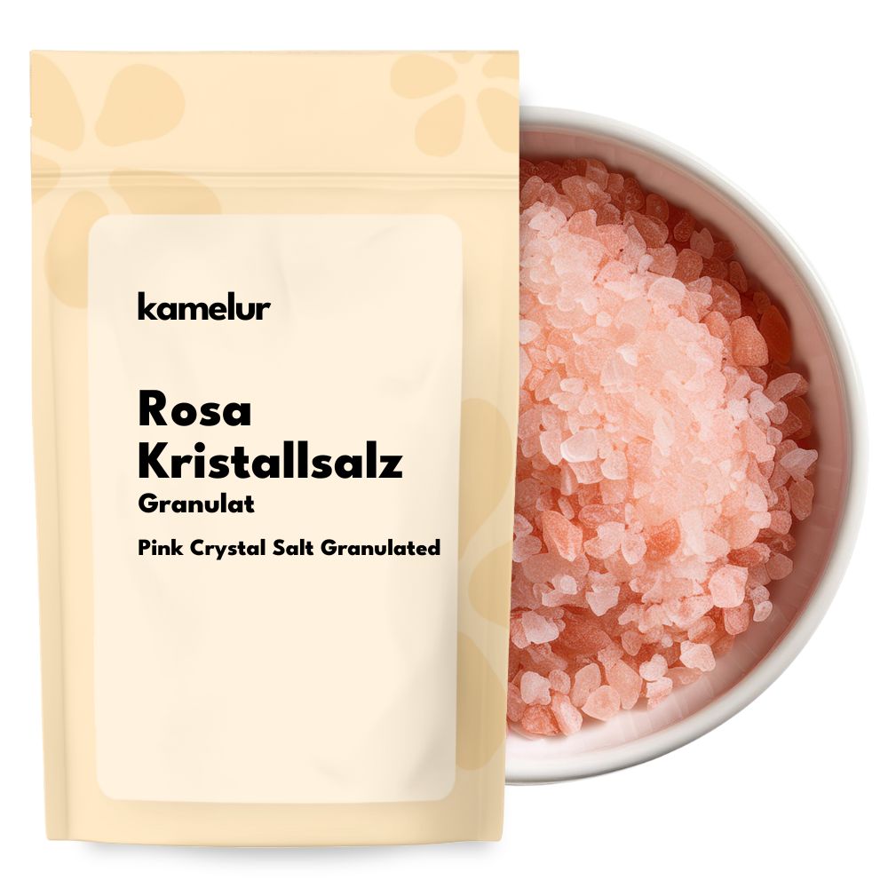 Sel cristallin rose du Pakistan en granulés