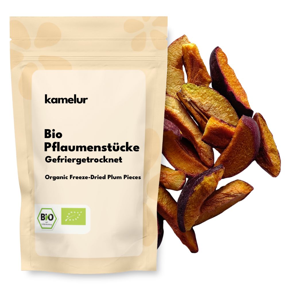 Bio Pflaumenstücke gefriergetrocknet 250g