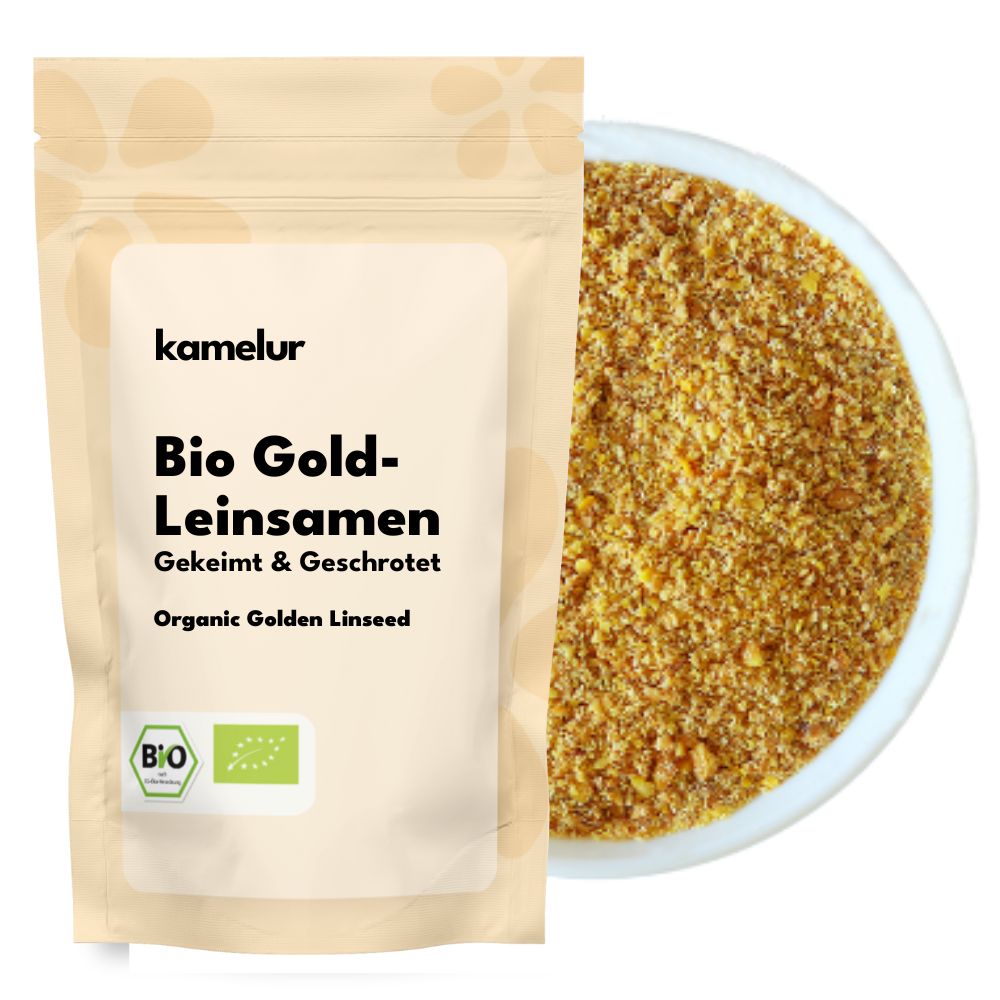 Graines de lin doré bio germées & concassées