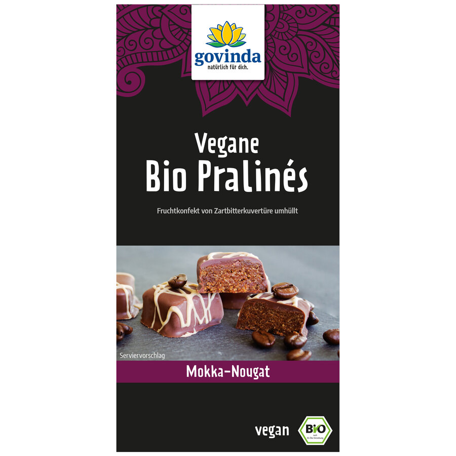 Govinda Pralinés Bio Vegani Moka Nougat