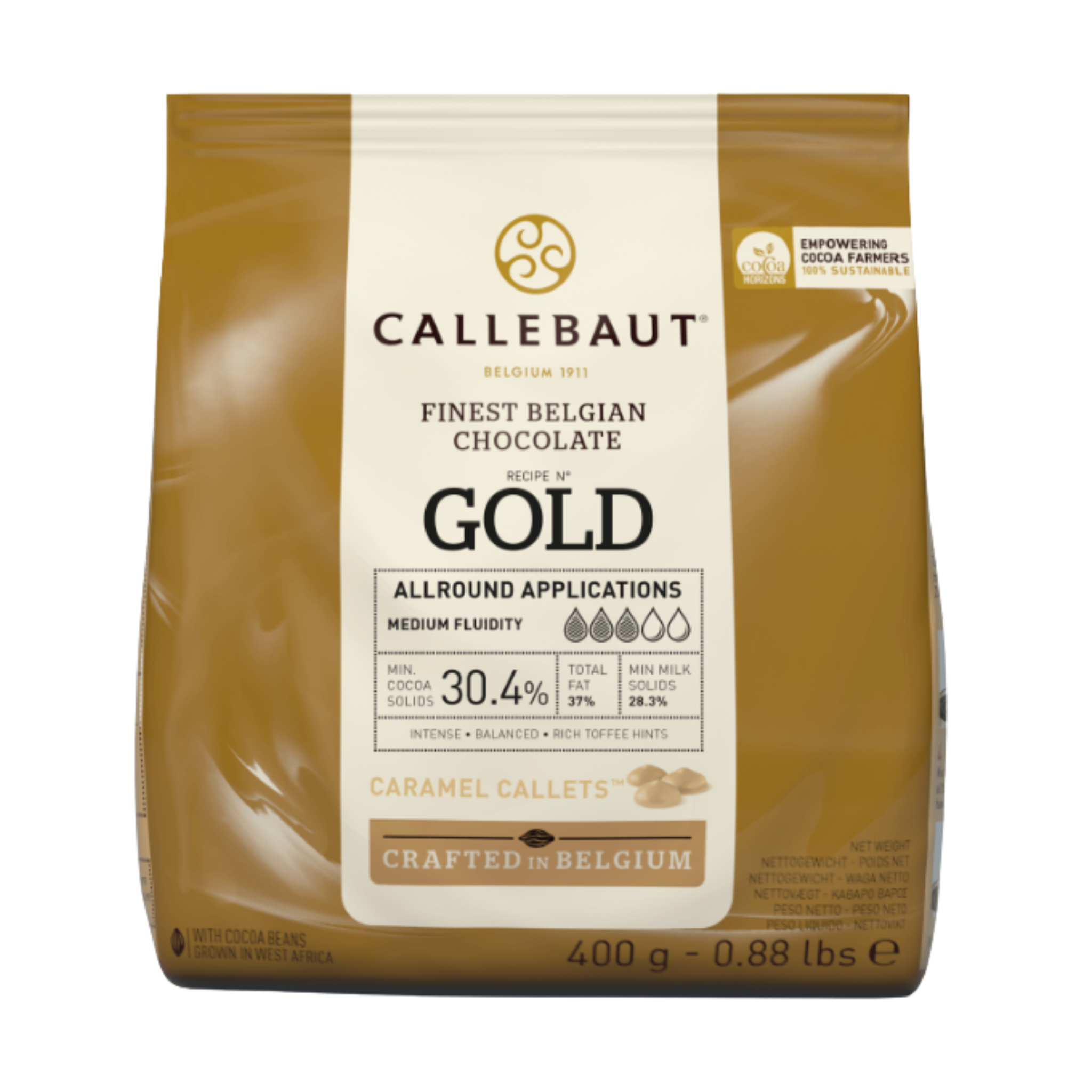 Barry Callebaut Couverture Chocolat Caramel Or 400g