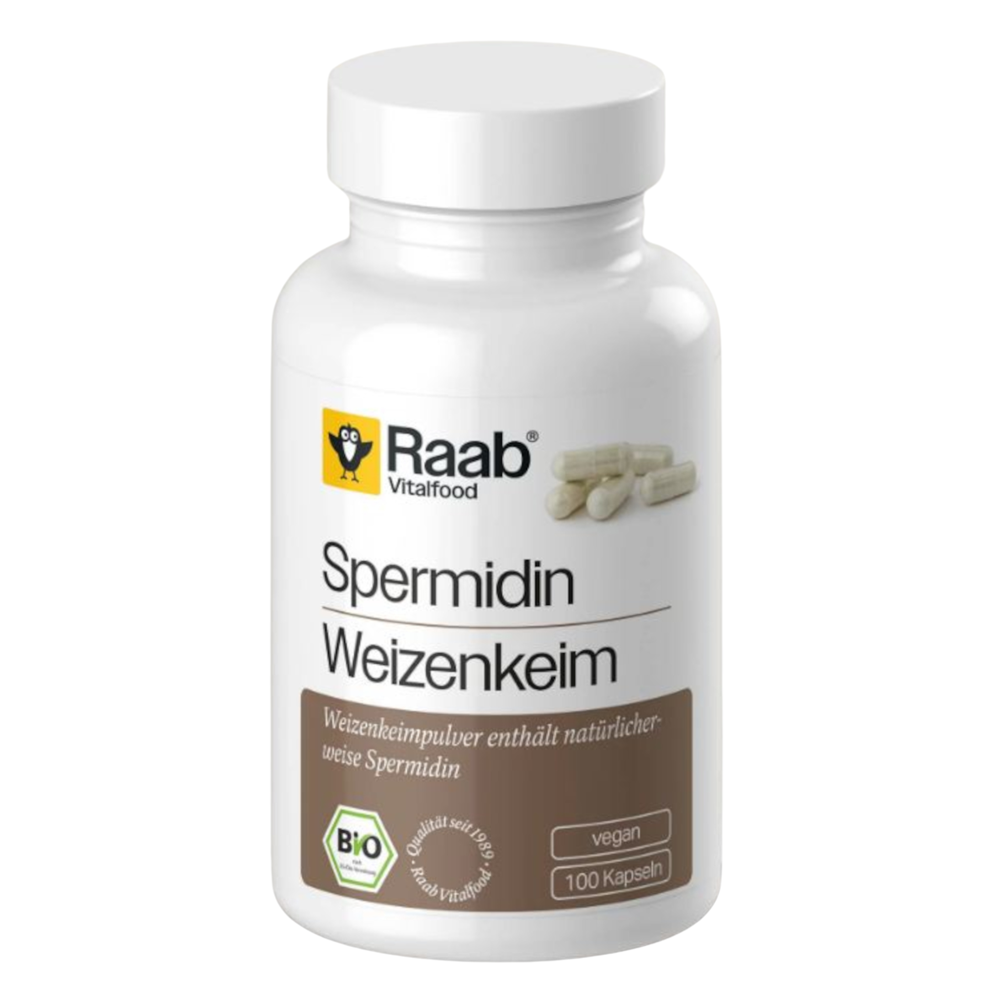 Raab Cápsulas de Espermidina de germen de trigo bio -