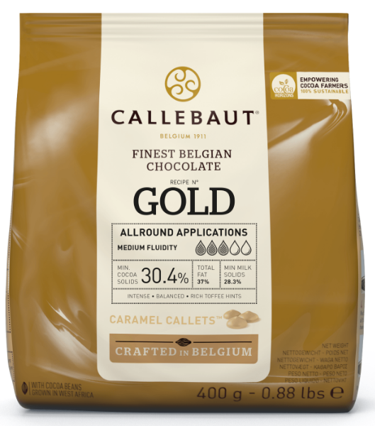 Barry Callebaut Gold Karamell Schokolade Kuvertüre 400g