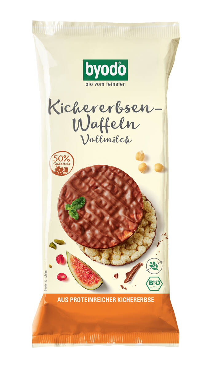 Byodo Bio Kichererbsenwaffeln Vollmilch 65g